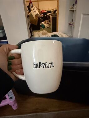 Harvest White Ceramic Coffee Mug - Rae Dunn